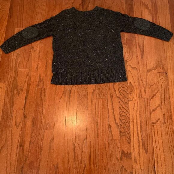 BDG M Cable Knit Preppy Sweater with Suede Elbow Patches - Picture 7 of 12